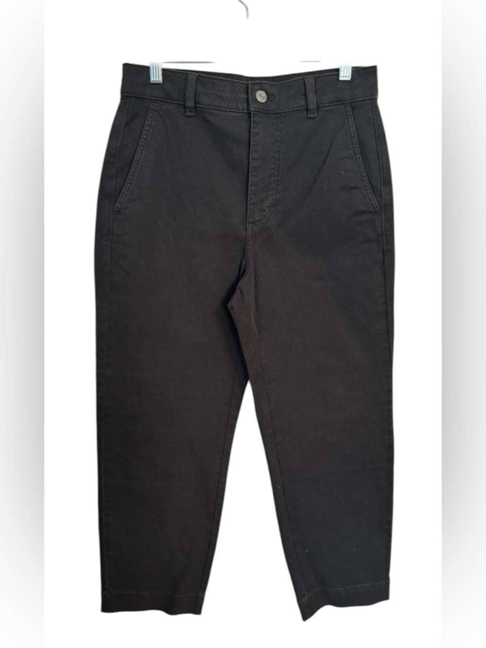 Everlane The Straight-Leg Pant Black Sz 4 Long